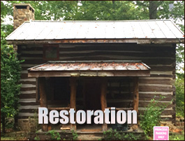 Historic Log Cabin Restoration  Randolph County, Georgia